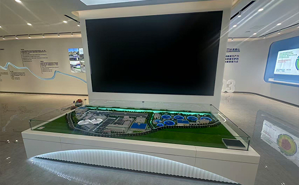 兰州市雁儿湾污水处理厂厂区全貌沙盘
